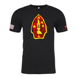 2ND MAR DIV Crayon Shirt (OD OR CHARCOAL GRAY)