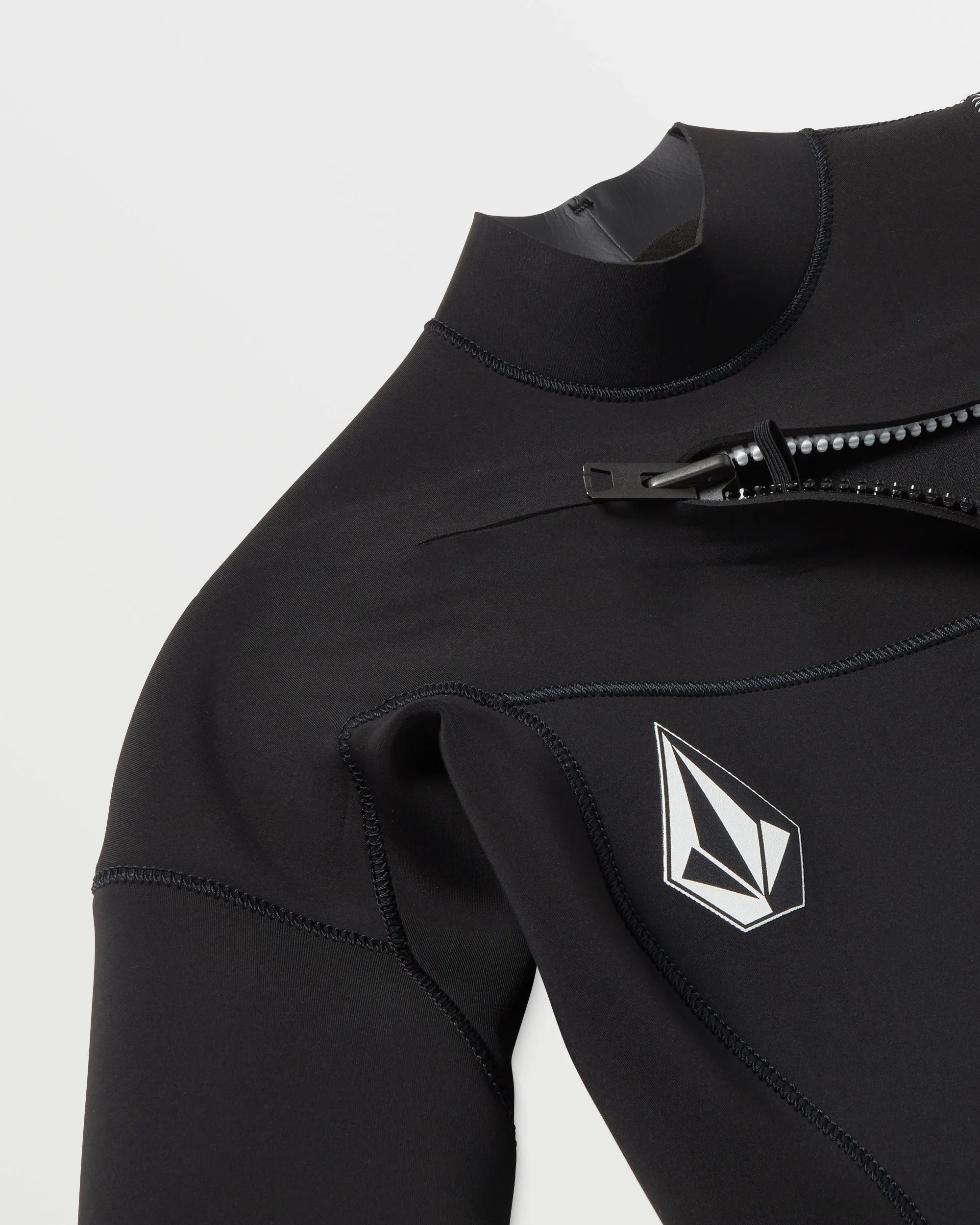 4/3Mm Chest Zip Wetsuit - BLACK