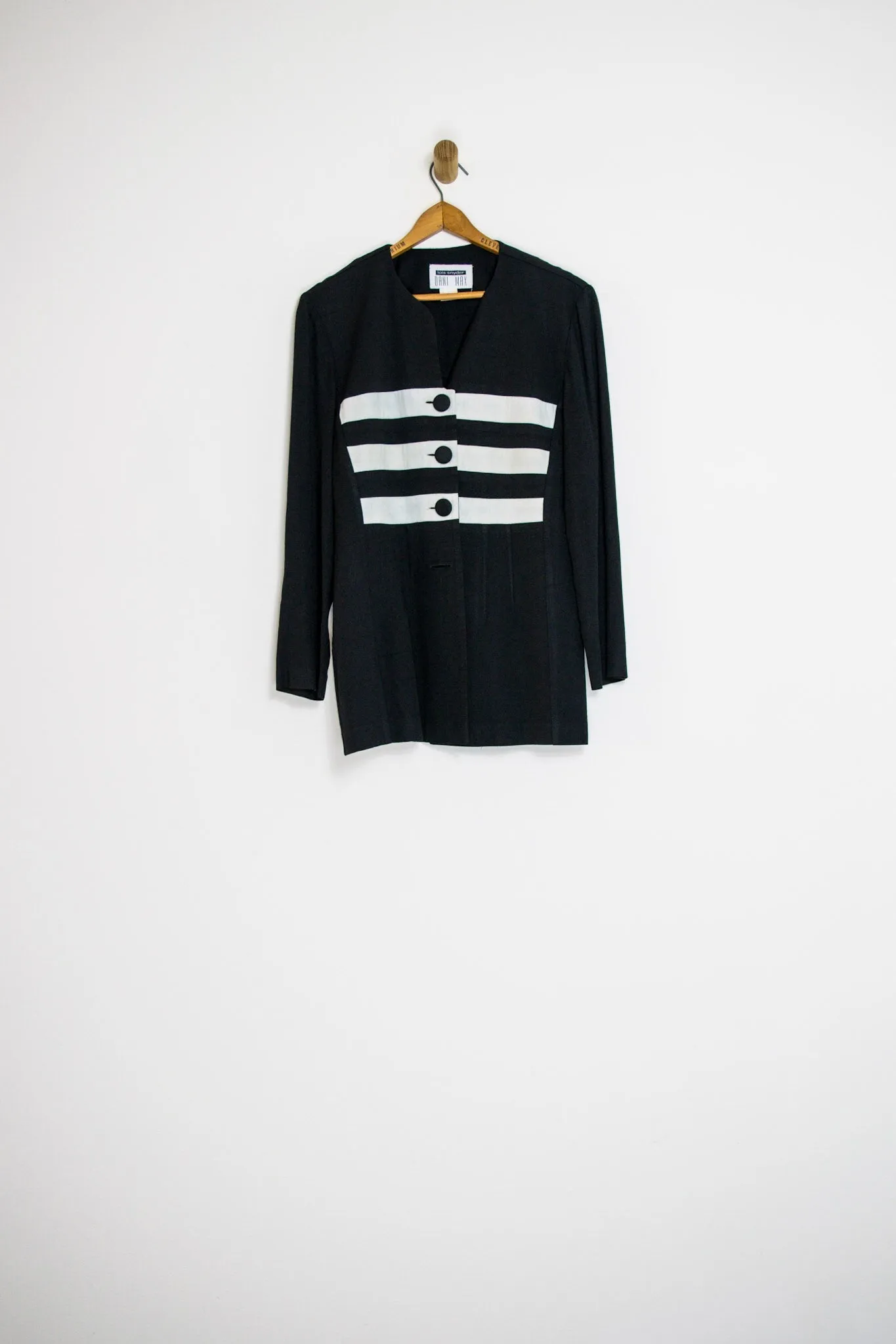 90's STRIPED BLAZER / MEDIUM