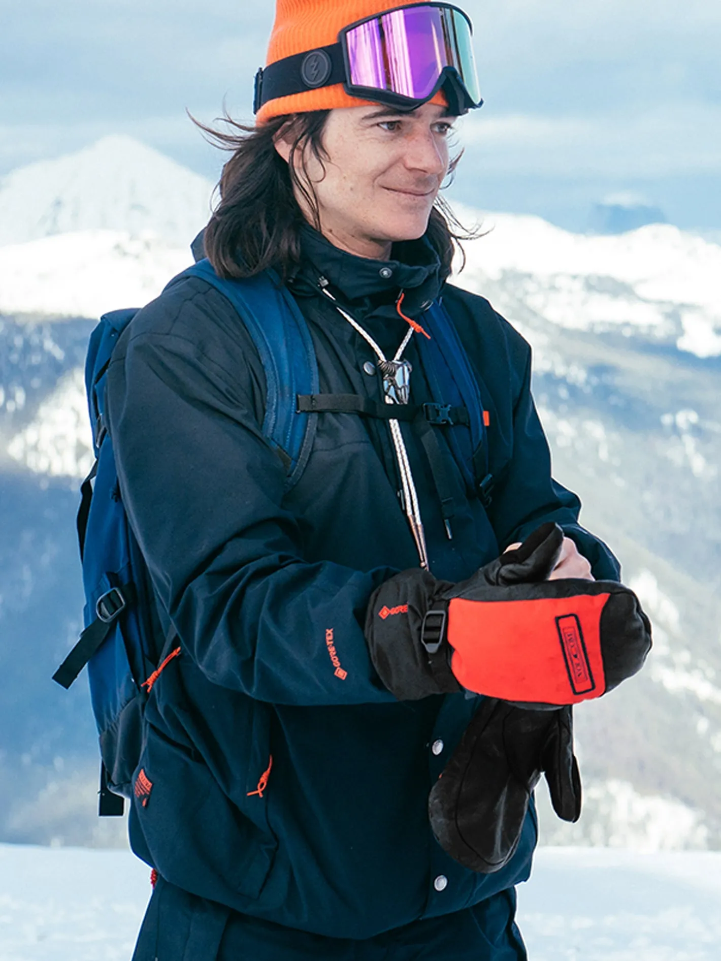 91 Gore-Tex Mittens - Orange Shock