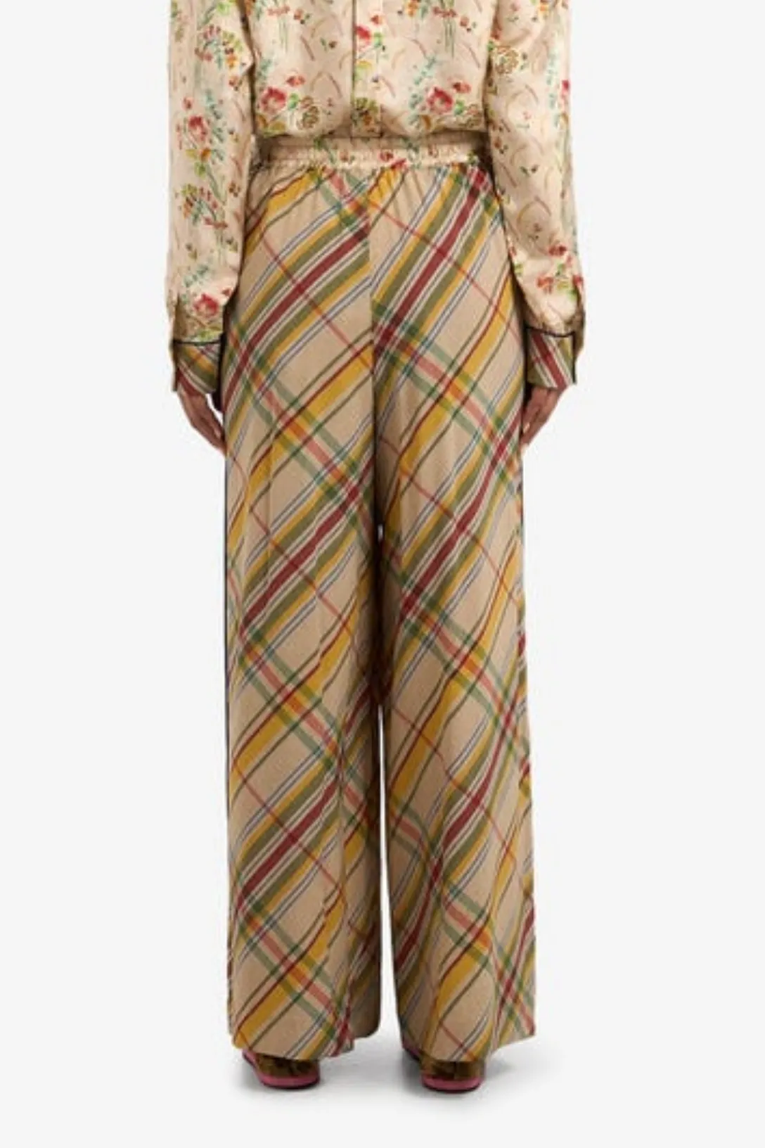 ADANASTR Trousers | Multicolor Plaid
