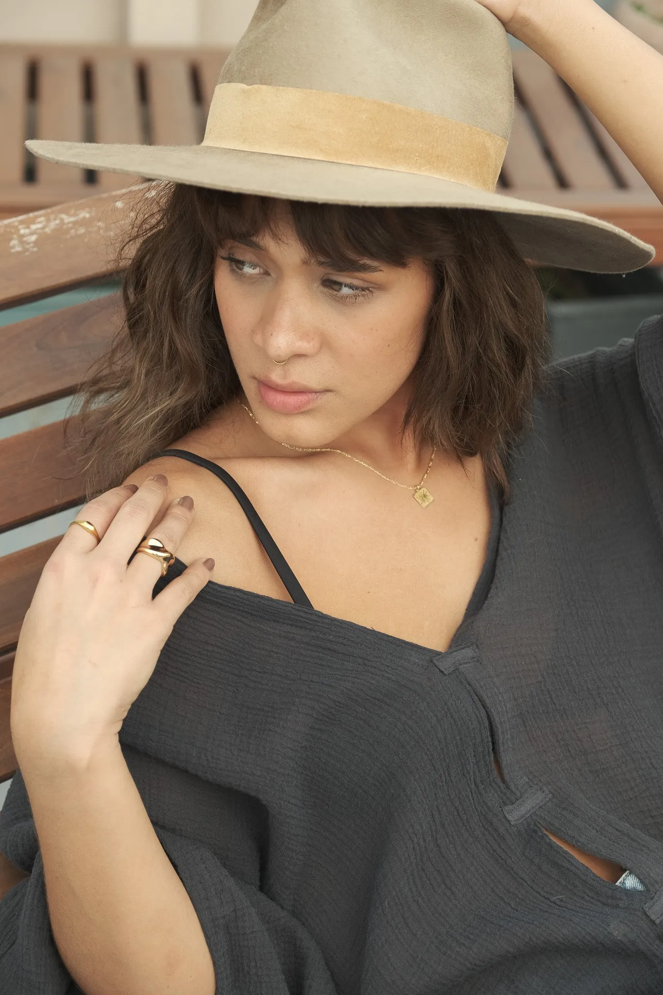 Ava Kimono - Vintage Navy