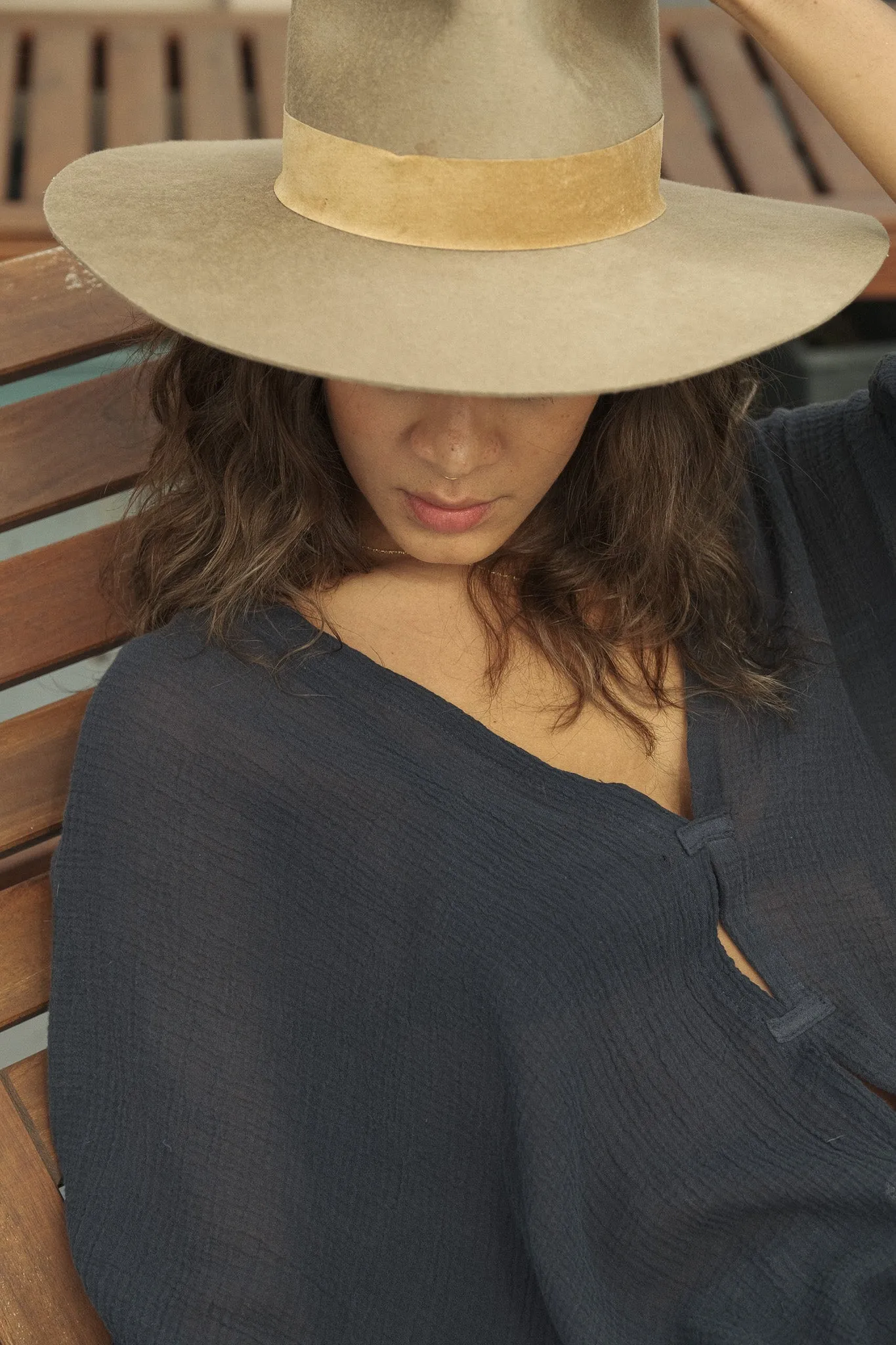 Ava Kimono - Vintage Navy