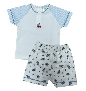 Baby Boy's "Nautical Dog" Sailor Short Set