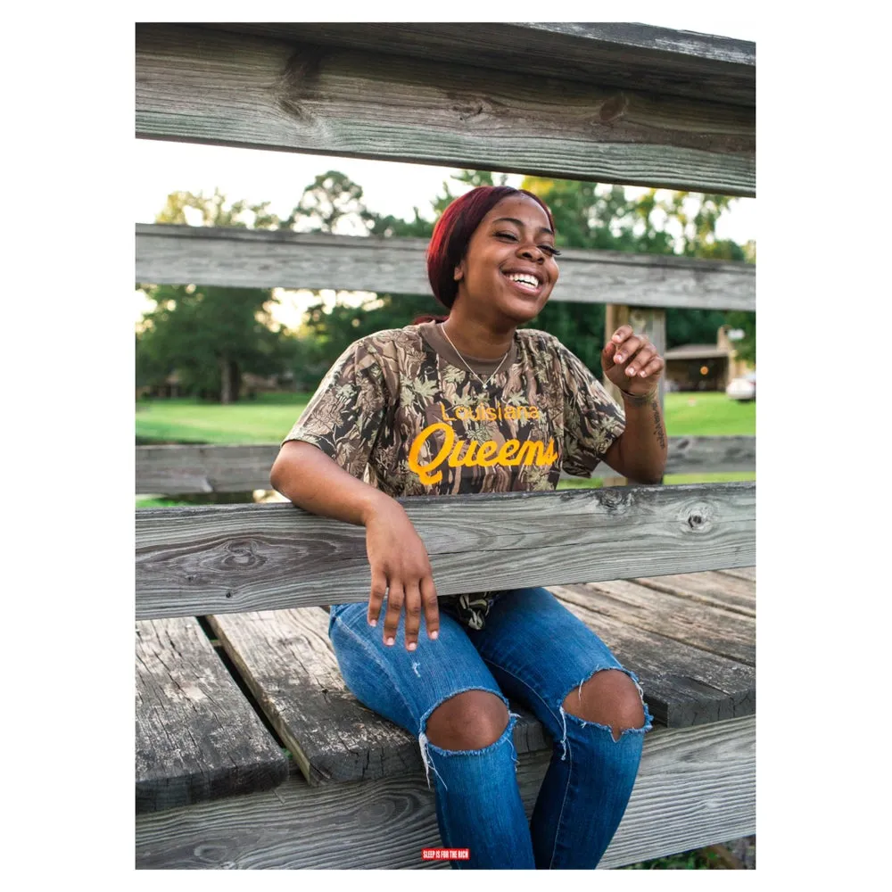 (Backwoods Camo) “Louisiana’s Queen’s” Short-Sleeved Tee