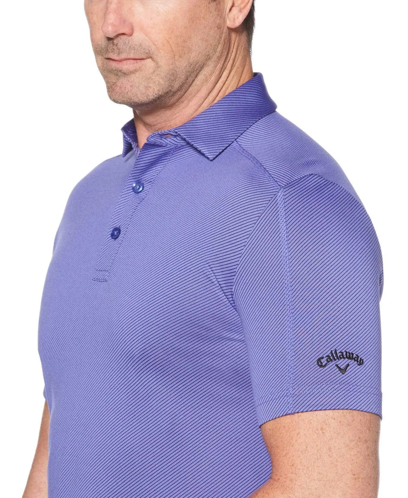 Big & Tall Denim Jacquard Polo