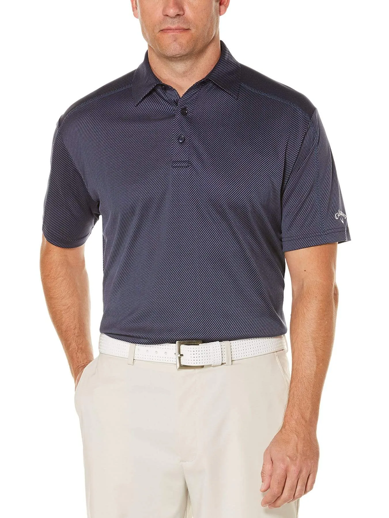 Big & Tall Denim Jacquard Polo