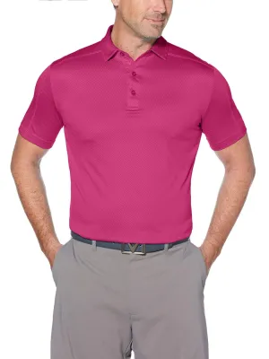Big & Tall Denim Jacquard Polo