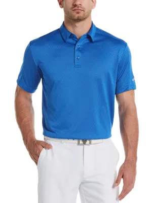 Big & Tall Denim Jacquard Polo