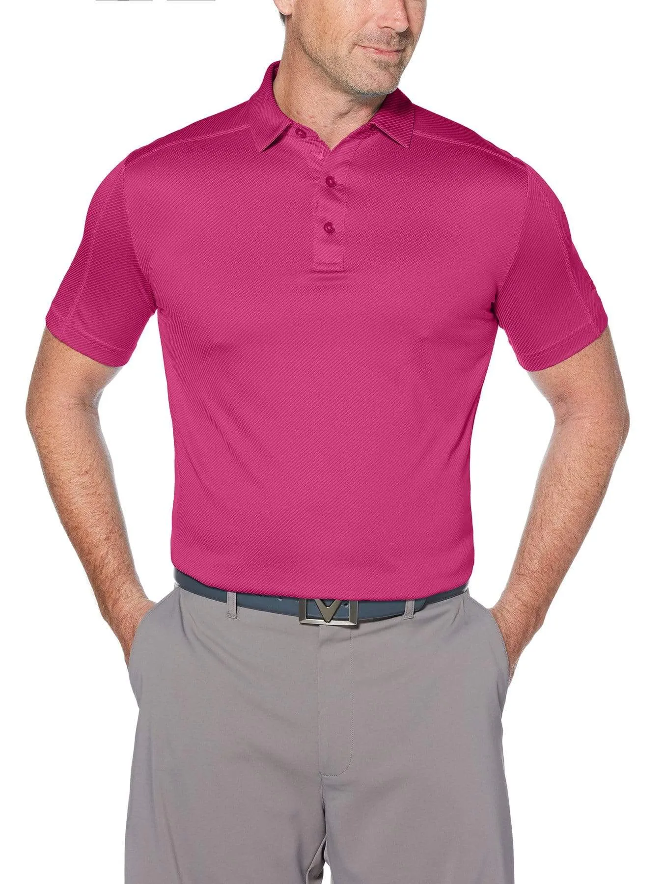 Big & Tall Denim Jacquard Polo