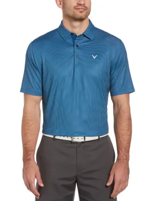 Big & Tall Printed Gingham Swing Tech™ Polo