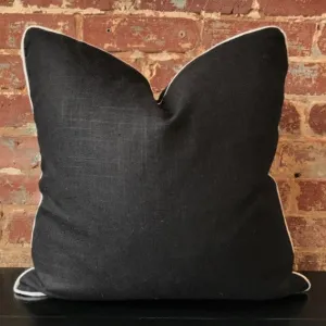 Black Linen Pillow