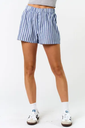 Blue Striped Boxer Shorts