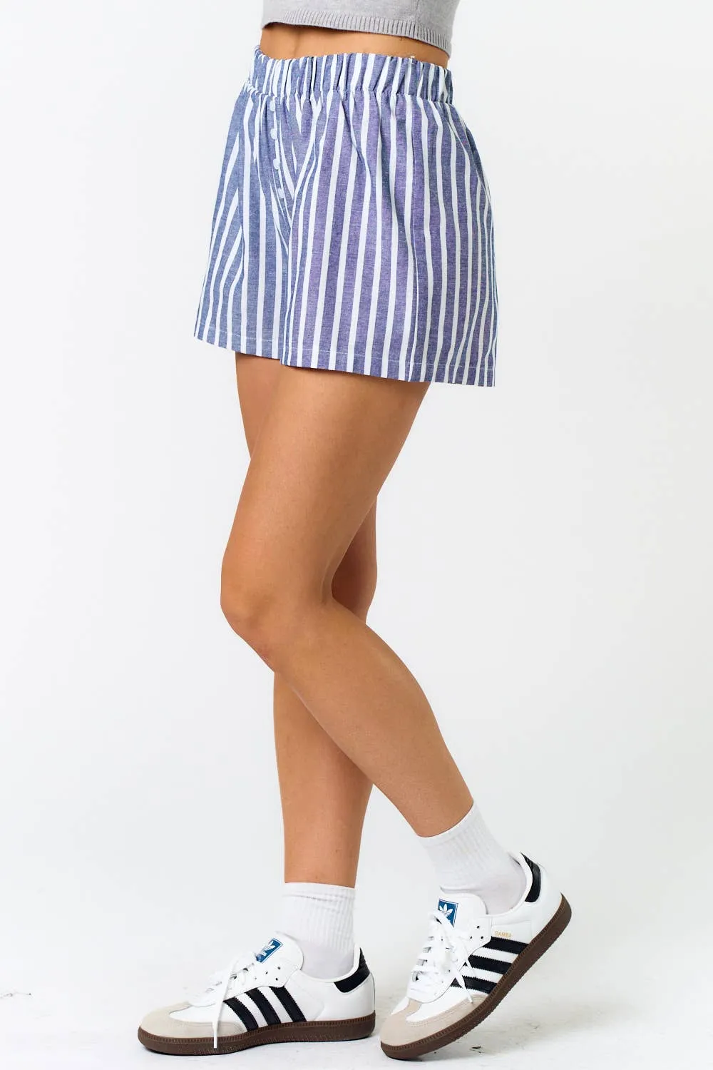 Blue Striped Boxer Shorts