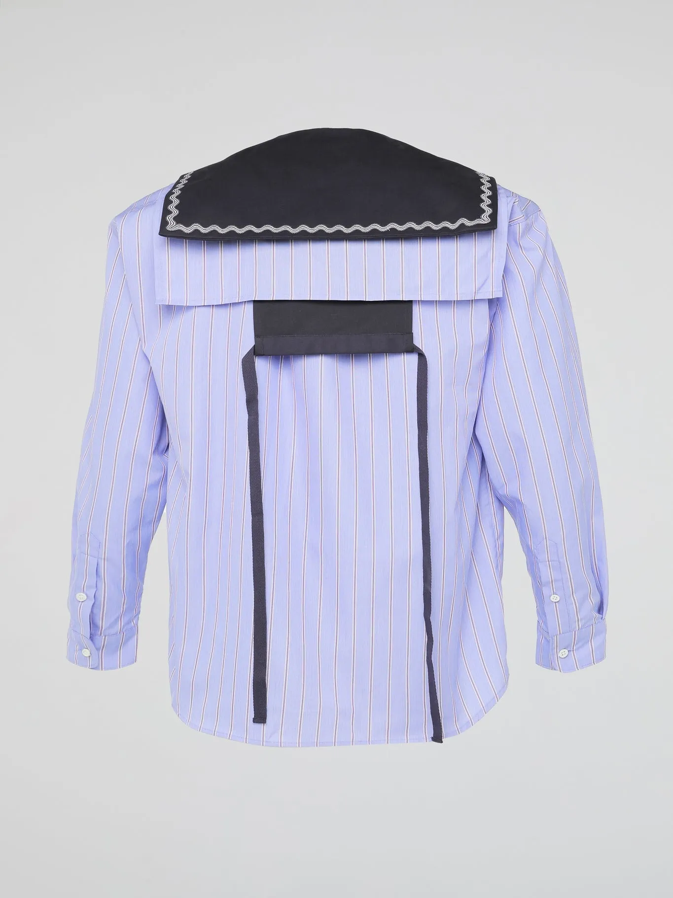 Blue Striped Poplin Sailor Shirt