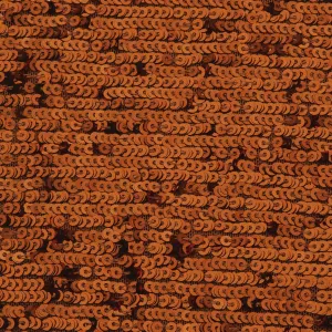 Bright Striped 4mm Double Sequin Embroidered Flexible Fabric