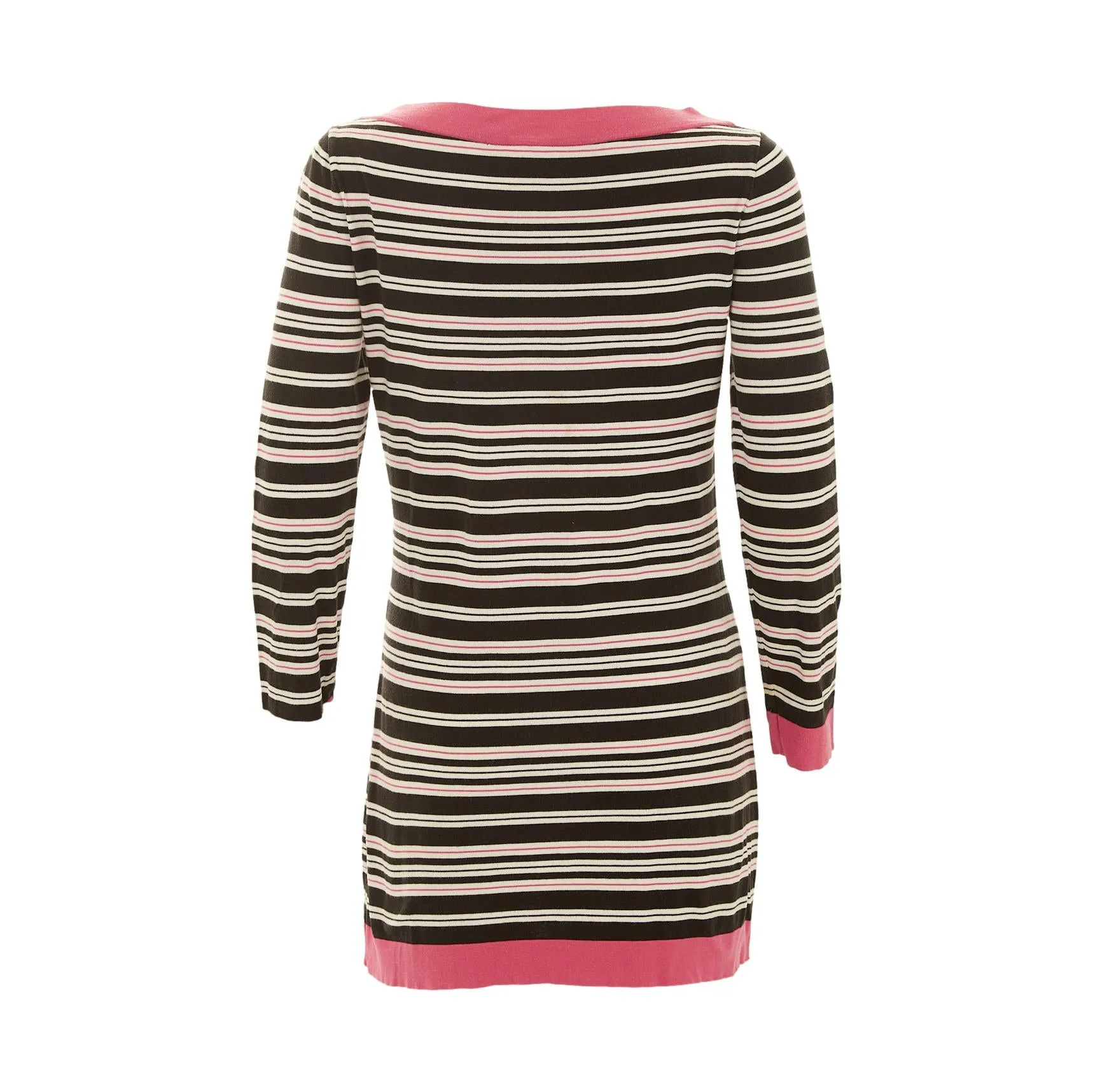 Chanel Pink Striped Logo Dress