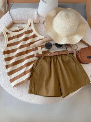 Chic In Stripes Short Set