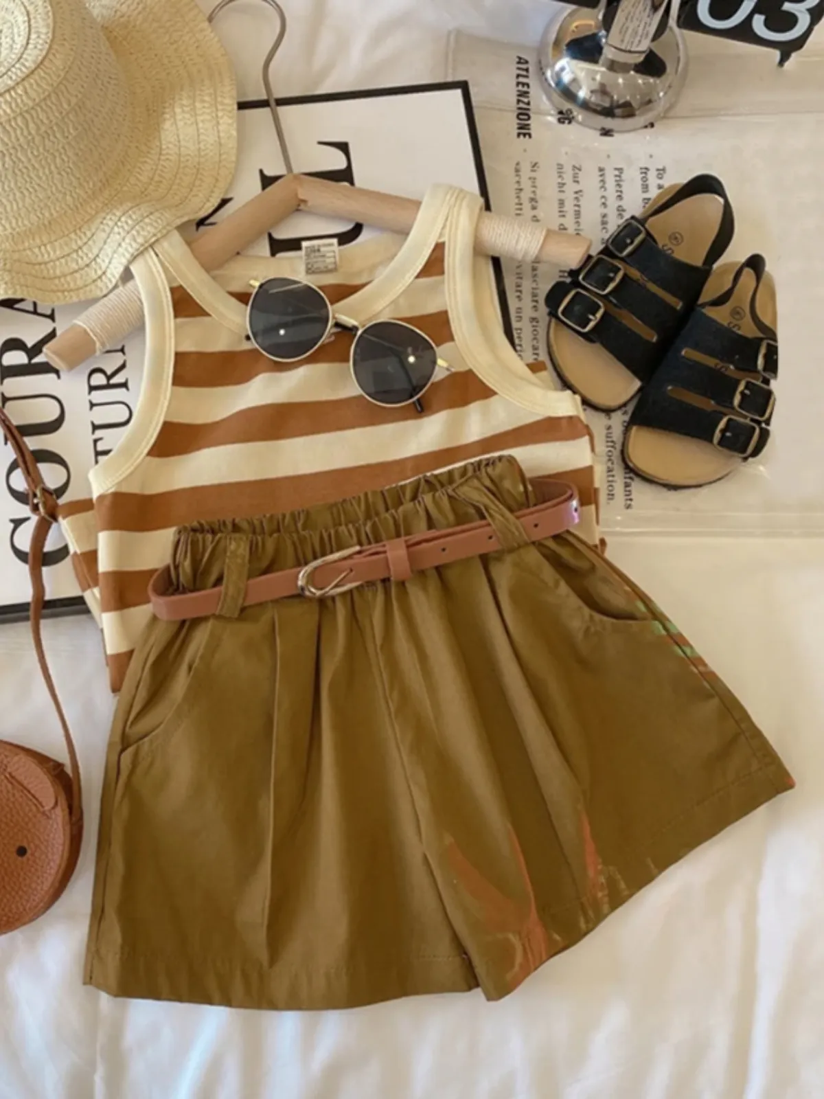 Chic In Stripes Short Set