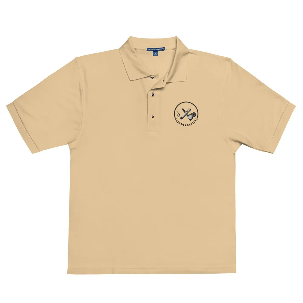 Clubs and Sticks Men's Premium Embroidered Polo
