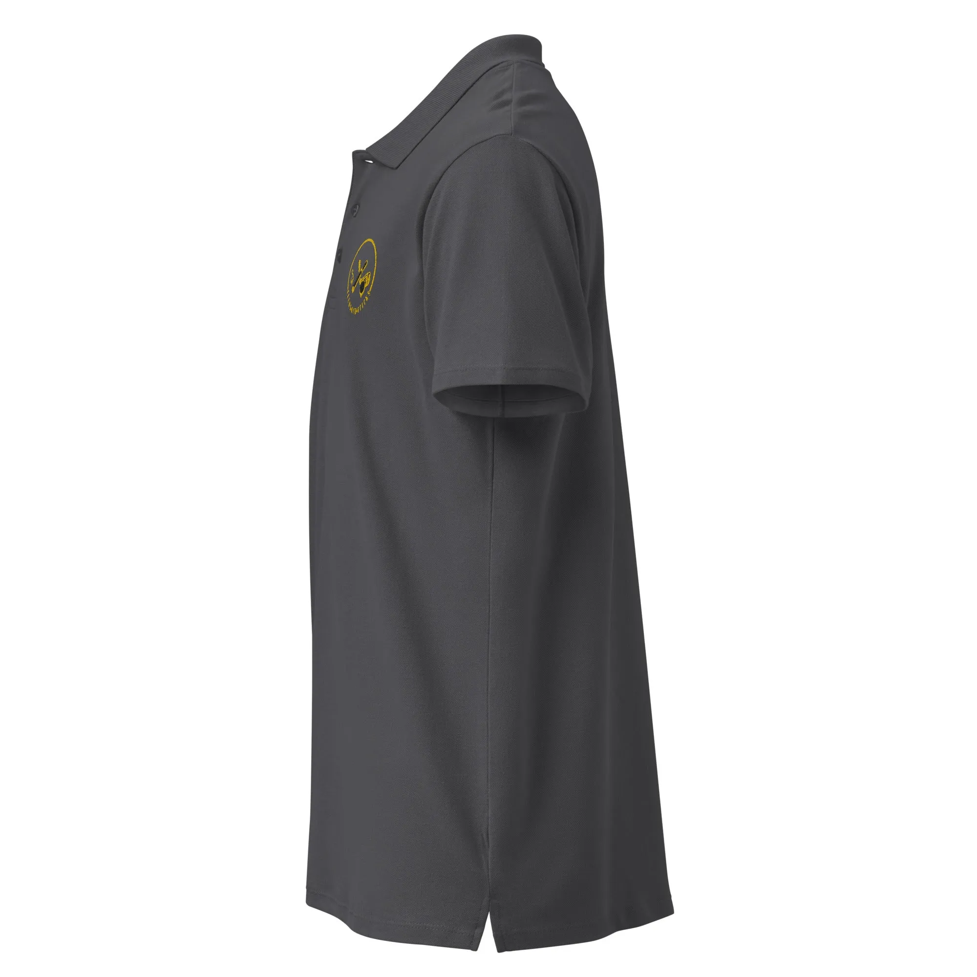 Clubs and Sticks Premium Pique Embroidered Polo Shirt - Yellow