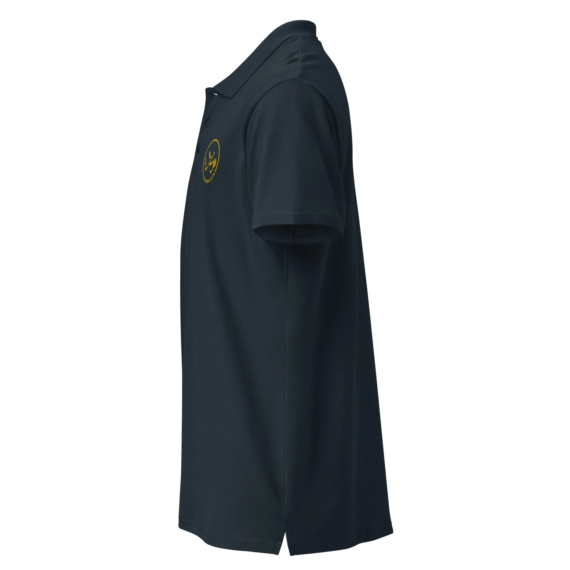 Clubs and Sticks Premium Pique Embroidered Polo Shirt - Yellow