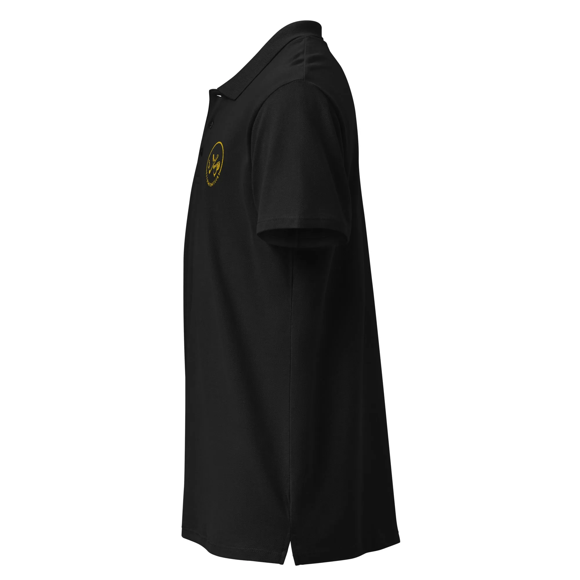 Clubs and Sticks Premium Pique Embroidered Polo Shirt - Yellow