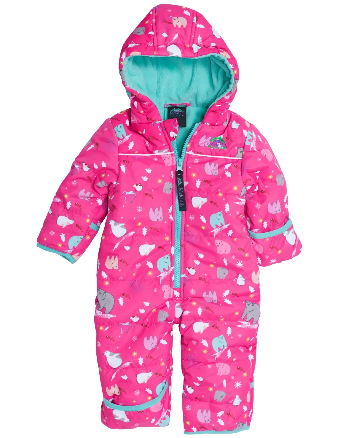 Cozy Bunting Suit - Frosty Pink