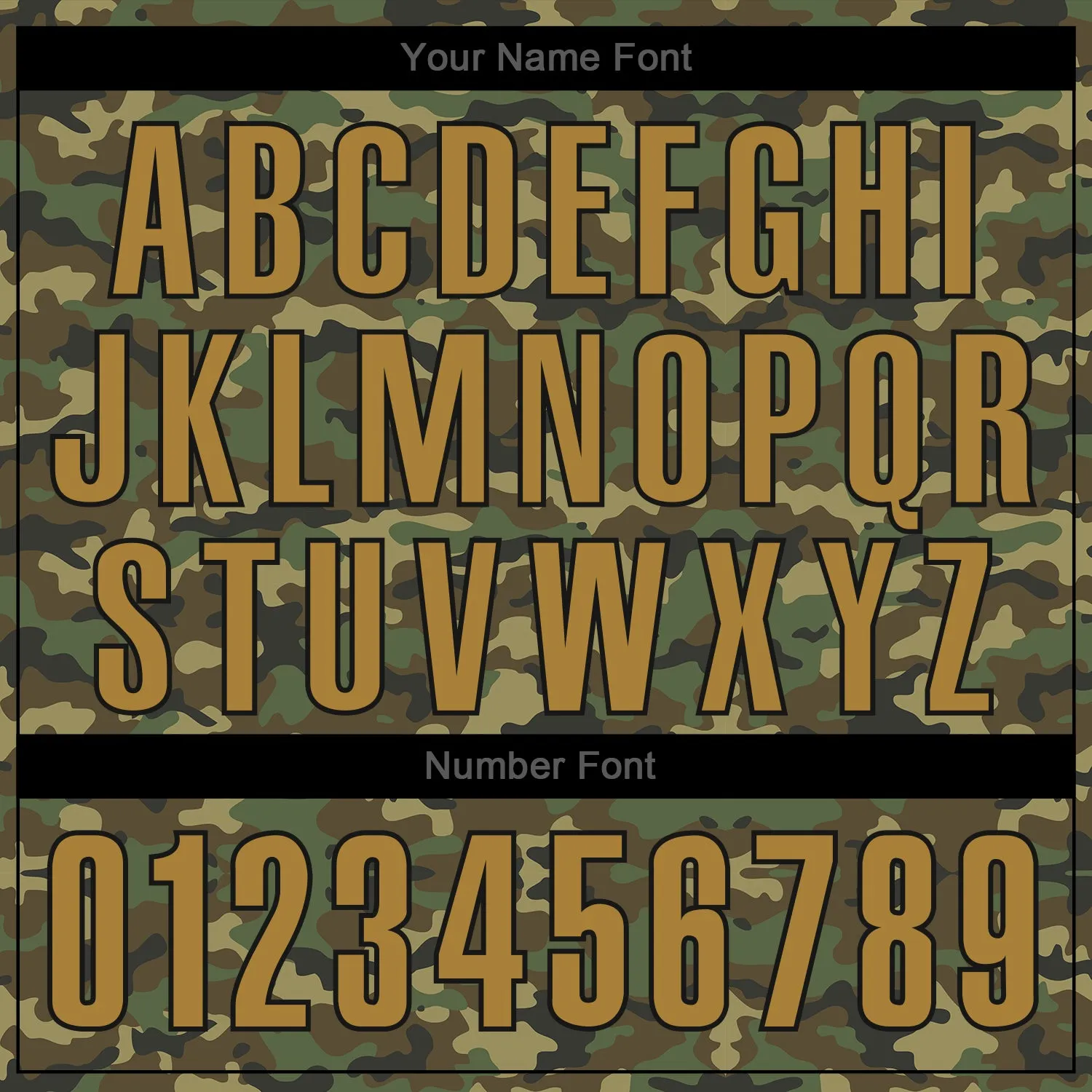 Custom Camo Old Gold-Black Authentic Salute To Service Baseball Jersey