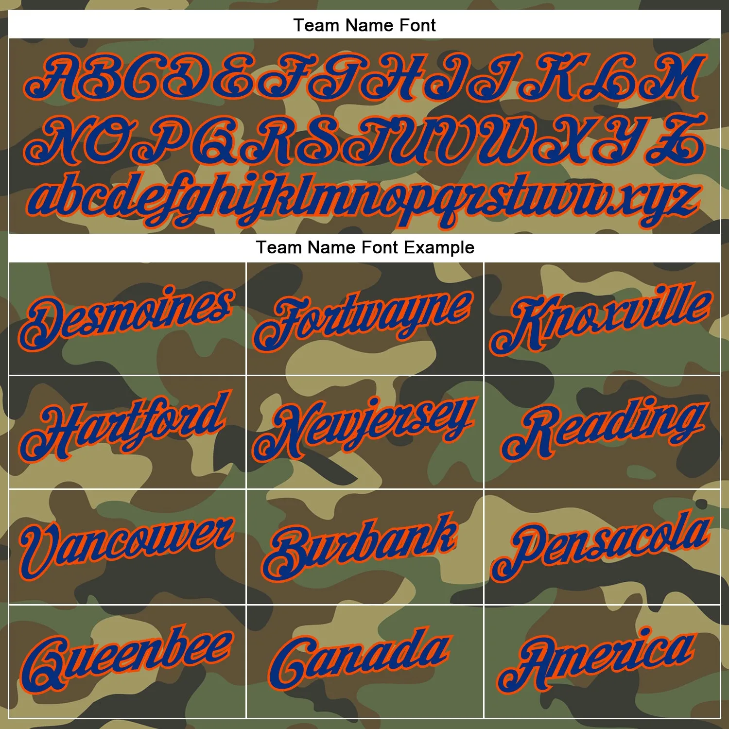 Custom Camo Royal-Orange Performance Salute To Service T-Shirt