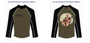 Custom Rash Guard (Kids, Women, Men) Long Sleeve