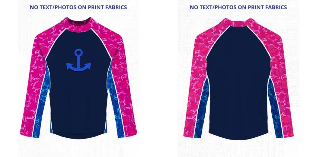Custom Rash Guard (Kids, Women, Men) Long Sleeve
