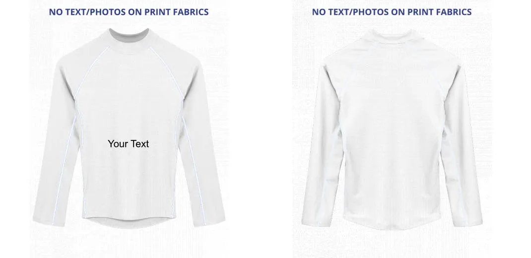 Custom Rash Guard (Kids, Women, Men) Long Sleeve