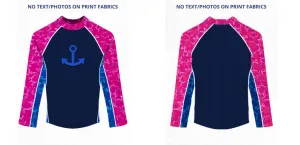 Custom Rash Guard (Kids, Women, Men) Long Sleeve