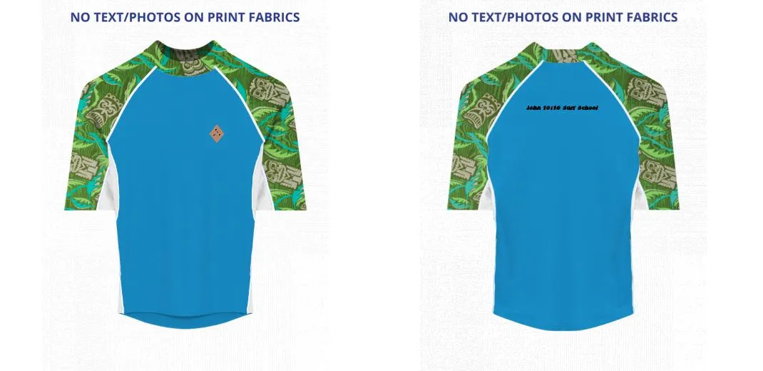 Custom Rash Guard (Kids, Women, Men) Short Sleeve