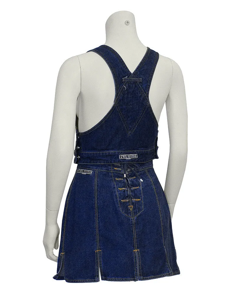 Denim Bib and Mini Skirt
