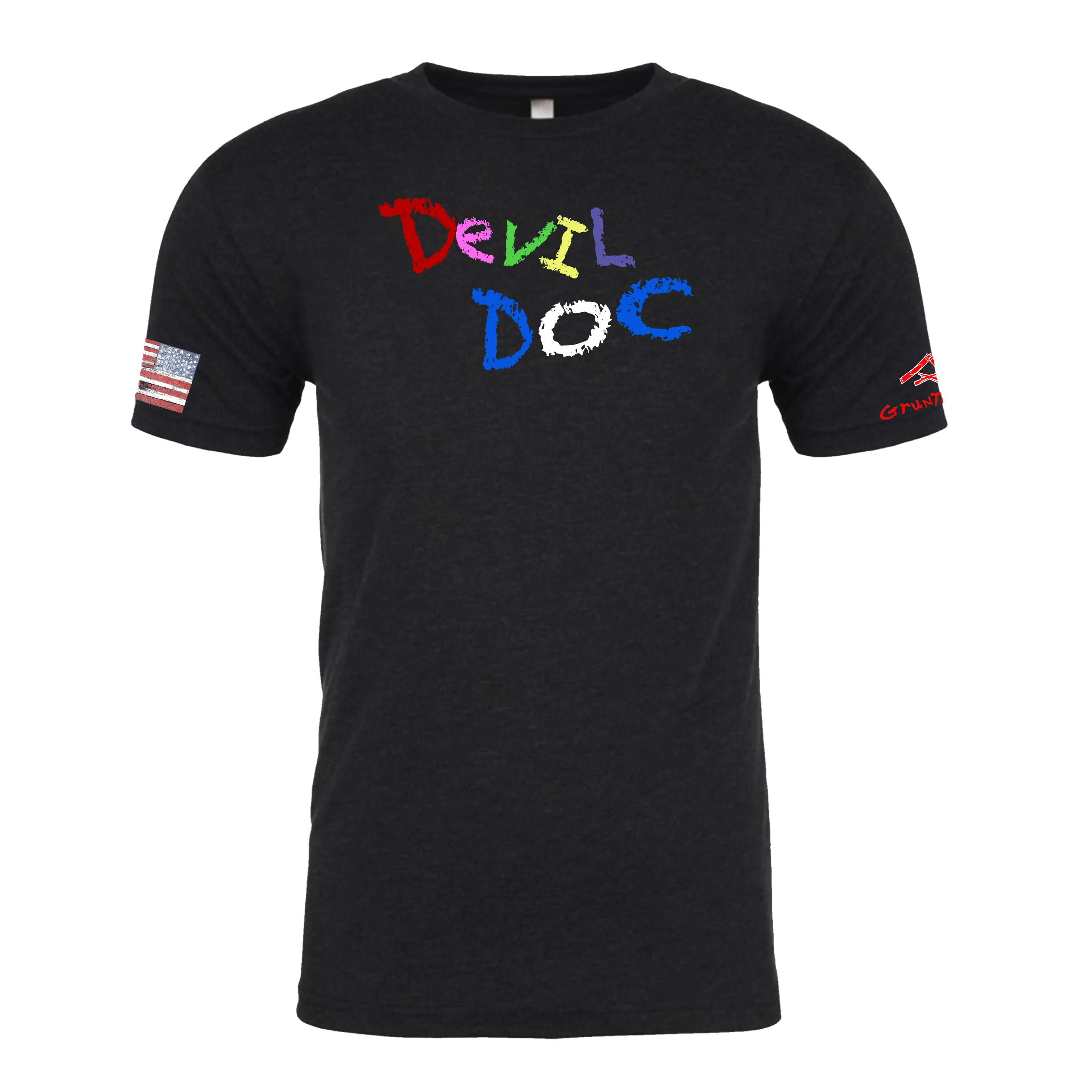 DEVIL DOC-Crayon Shirt (OD OR CHARCOAL GRAY)