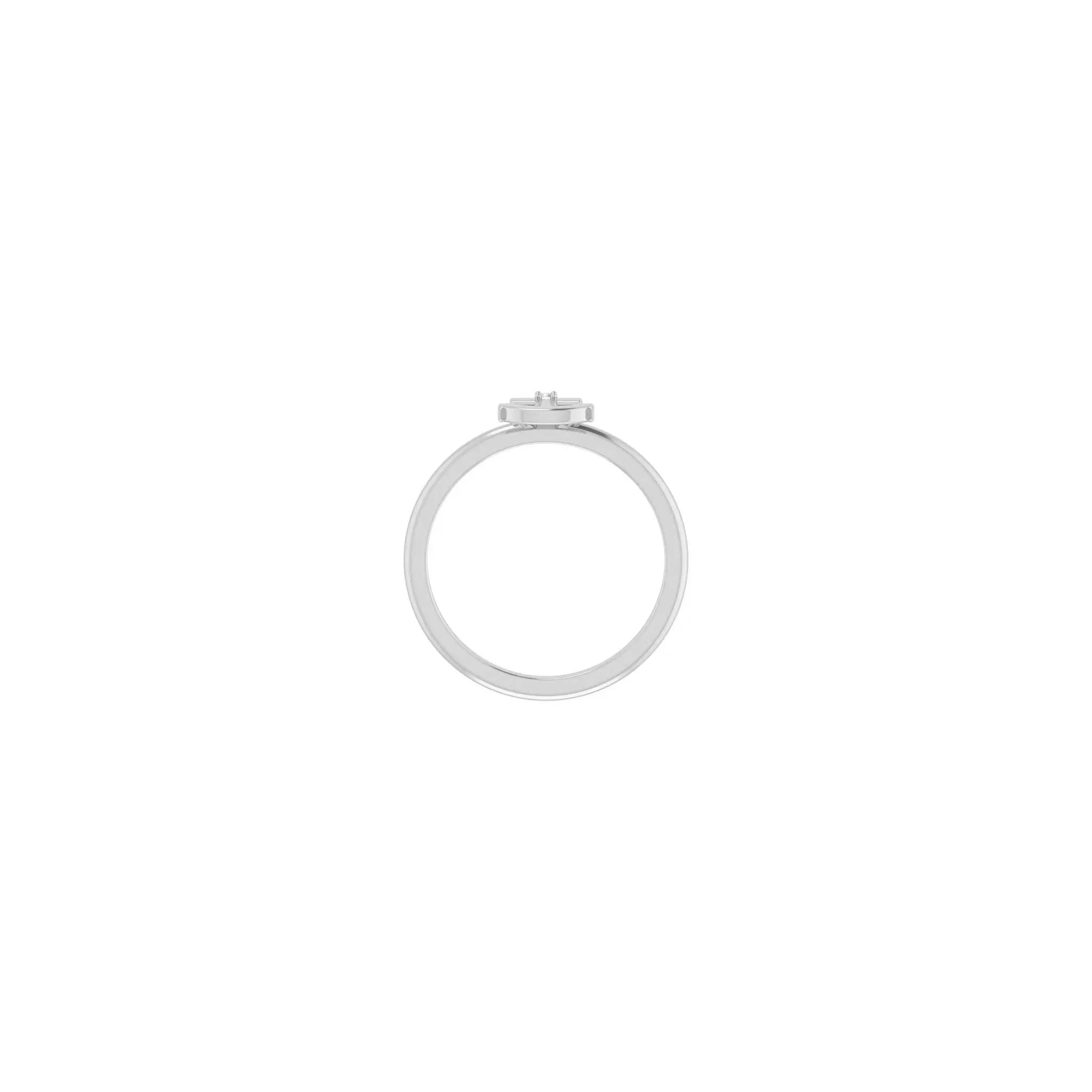 Diamond Anchor Cross Ring