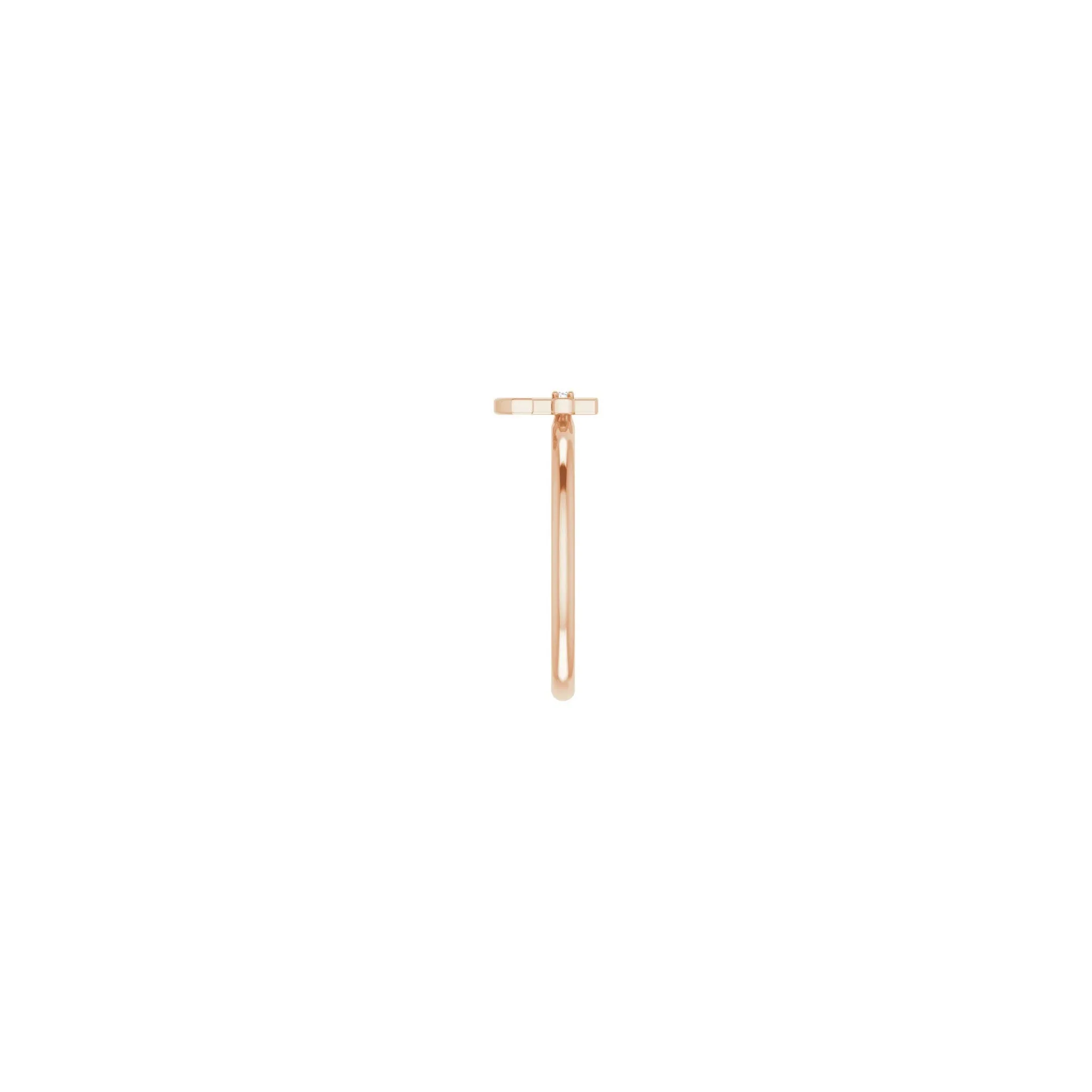 Diamond Anchor Cross Ring