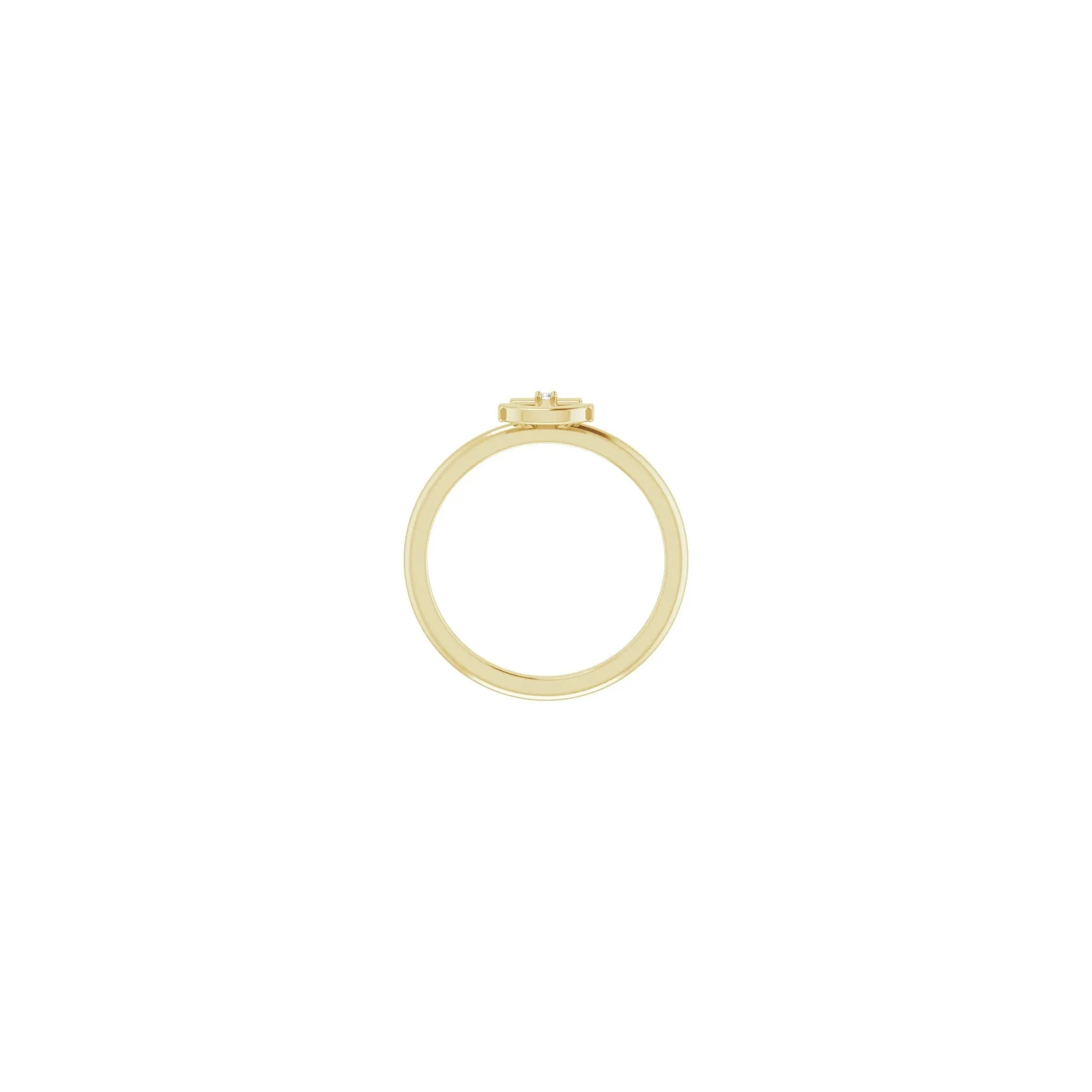Diamond Anchor Cross Ring