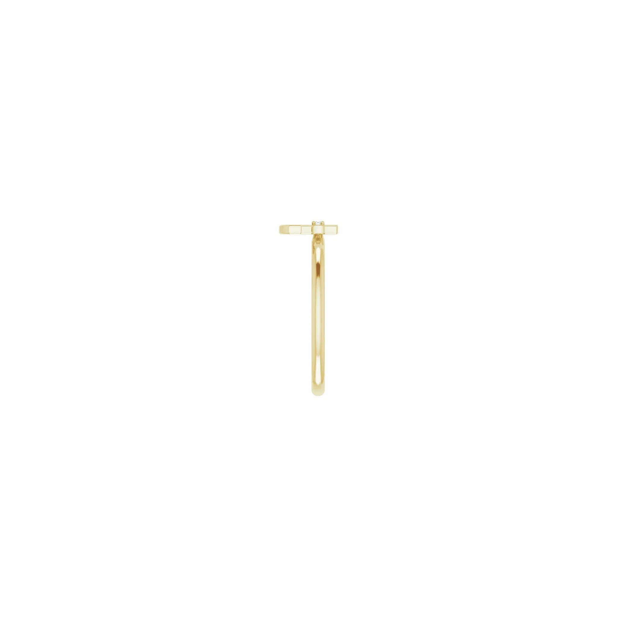 Diamond Anchor Cross Ring
