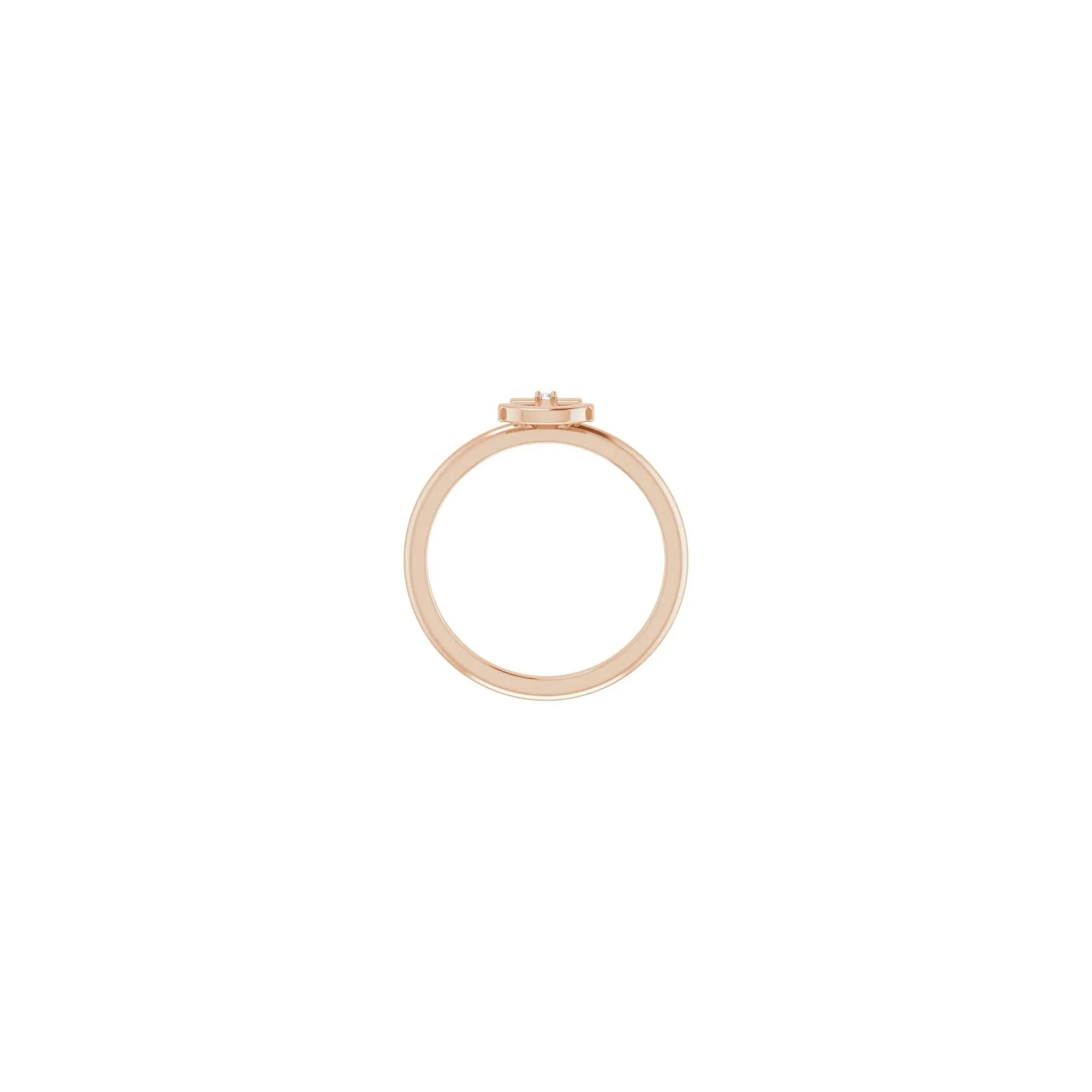 Diamond Anchor Cross Ring