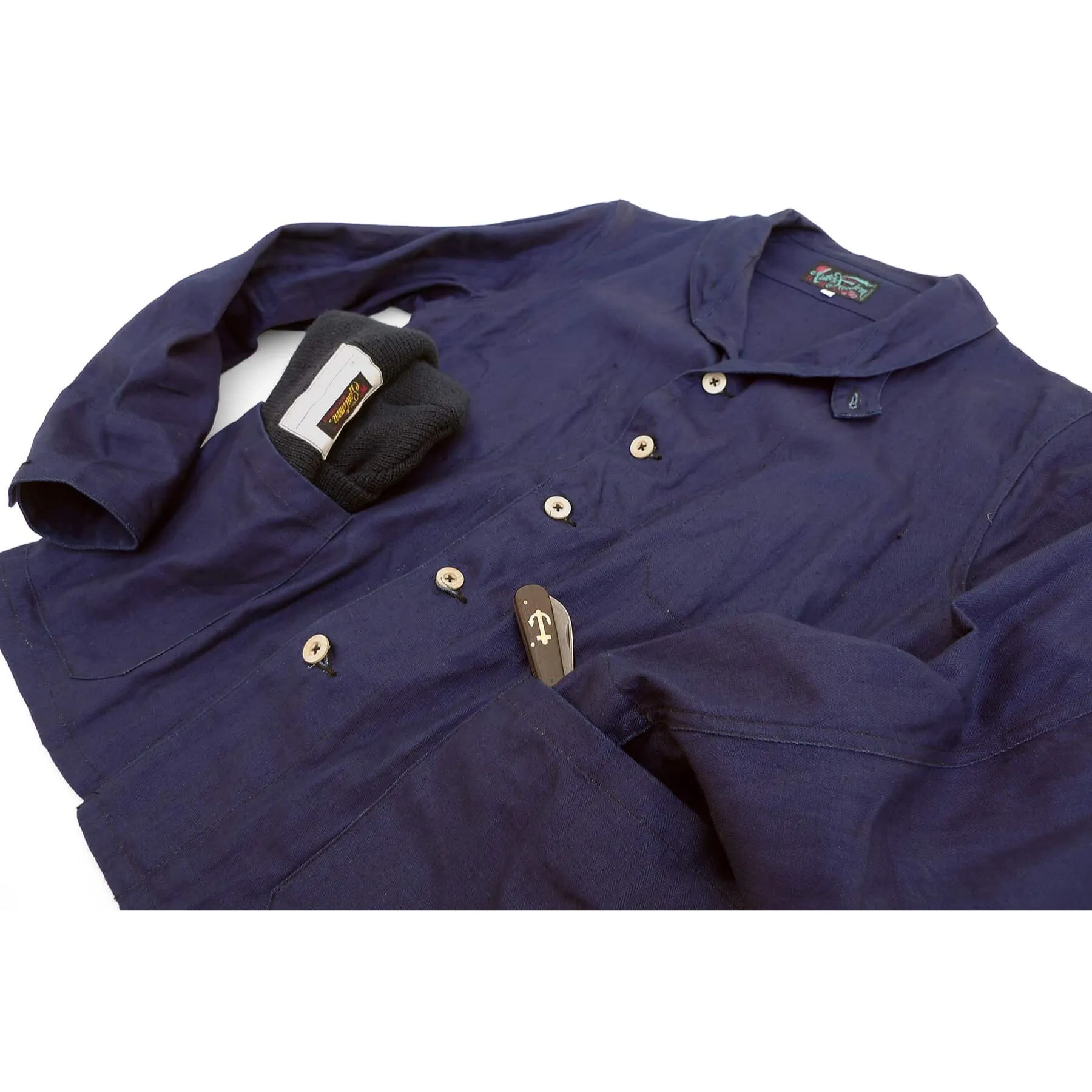 Dockyard Jacket - Indigo HBT