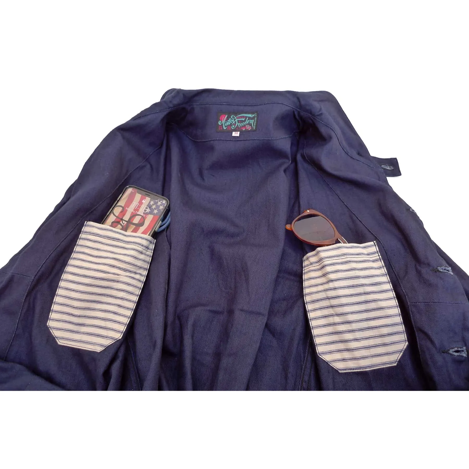 Dockyard Jacket - Indigo HBT