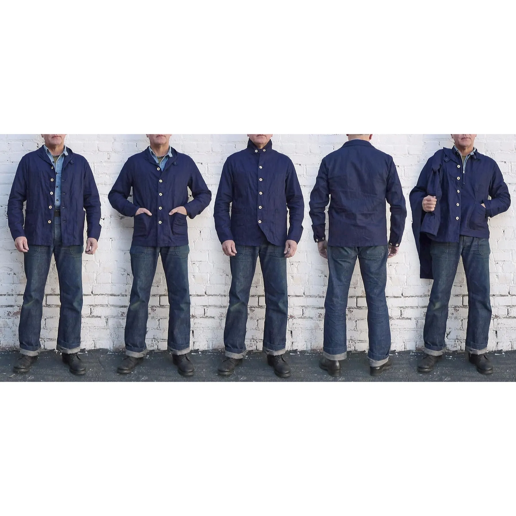 Dockyard Jacket - Indigo HBT