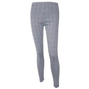 Elastic Stretchy Side Striped Plaid Pencil Pants
