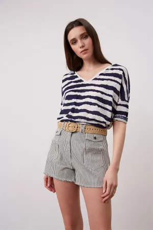 FAREL CONTRAST STRIPE SHORTS