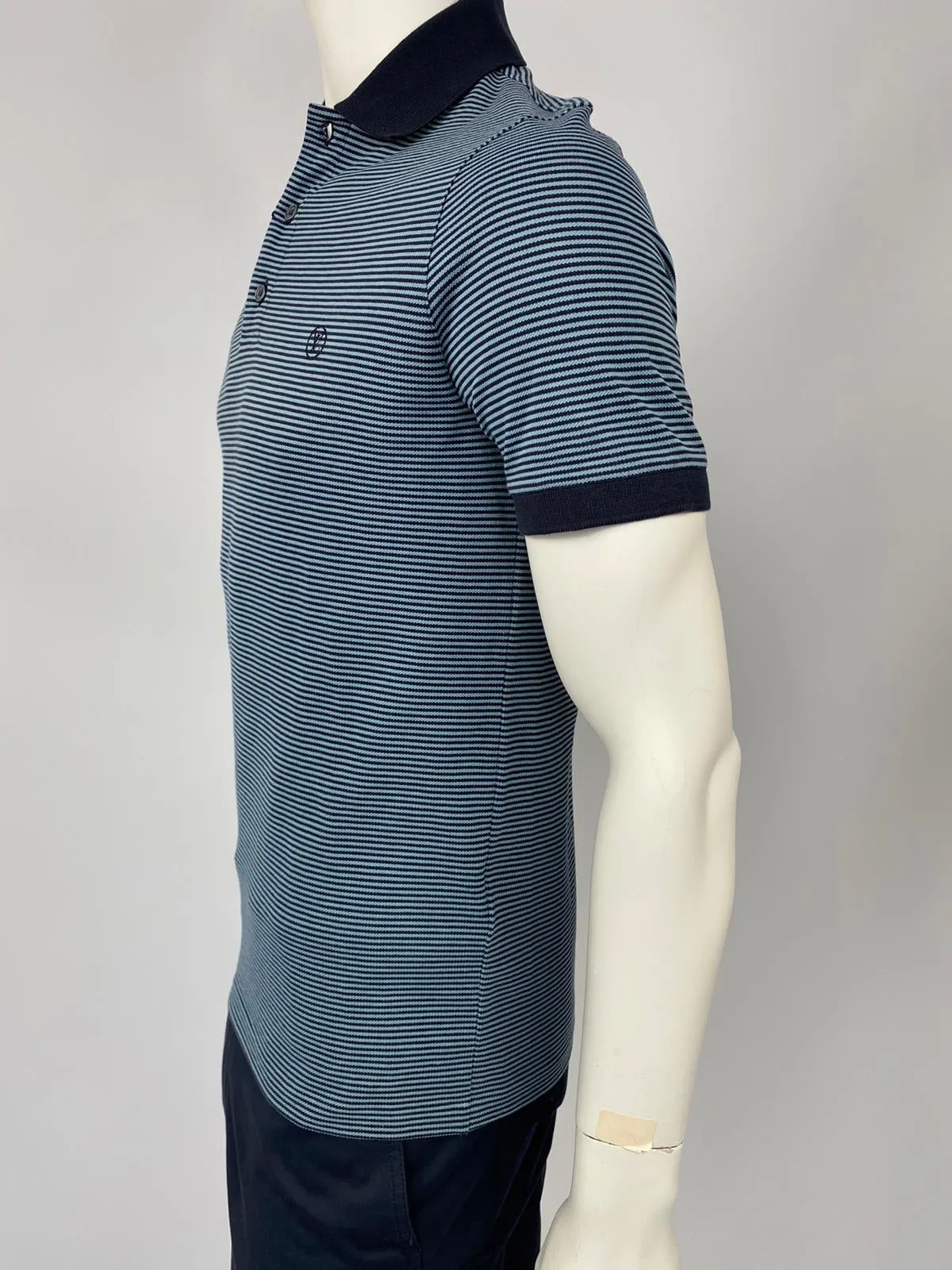 Fil a Fil Striped Polo