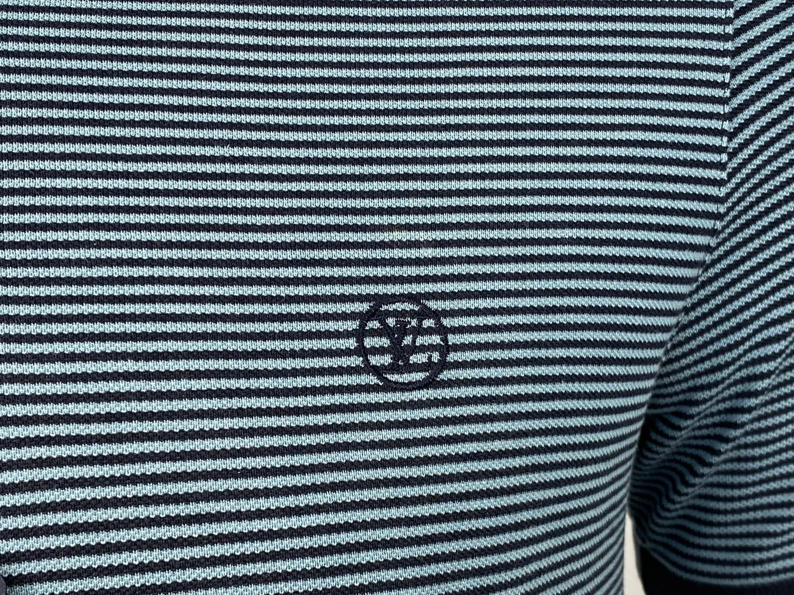 Fil a Fil Striped Polo