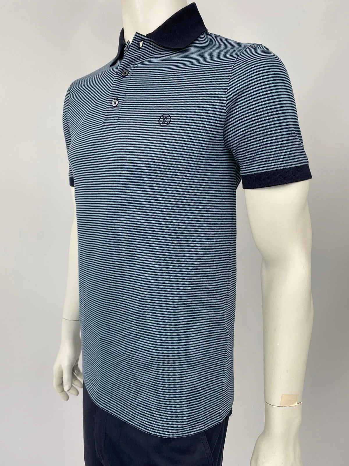 Fil a Fil Striped Polo